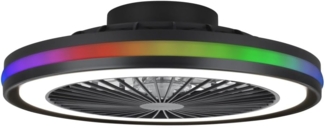 MeLiTec LED Deckenleuchte mit Ventilator DV06, einstellbar, Deckenleuchte mit Ventilator DV06