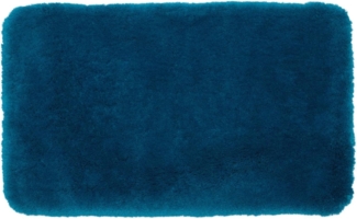 Gözze - Deluxe Badteppich mit extra hohem Flor, 100% Polyester (Mikrofaser), Mit Antirutschbeschichtung, 50x70 cm - Petrol