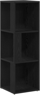 vidaXL Eckregale Schwarze Eiche 33 x 33 x 100 cm Holzwerkstoff 862691