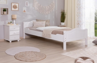 Ticaa 'Rita' Einzelbett 90x200 Kiefer - weiss