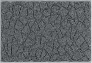 Linea Due TERAZZO Badteppich 60x90 cm anthrazit