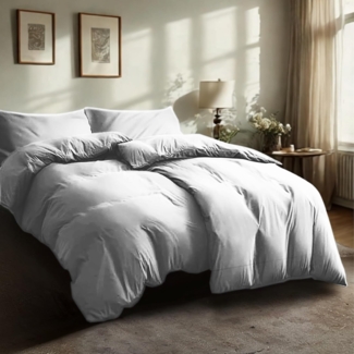 Komfortec Bettwäsche Premium, 135 x 200 bis 220 x 240 cm, 6 verschiedene Größen zur Auswahl, gebürstet 100% Mikrofaser, 4 teilig, Superweiches Bettwäsche-Set, Knitterfrei, Atmungsaktiv