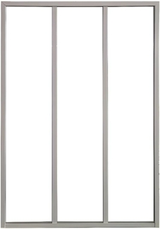 Vente-unique - Atelier-Glaswand - 90 x 130 cm - thermolackiertes Aluminium - Weiß - BAYVIEW