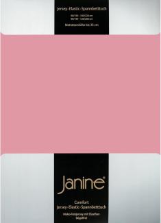 Janine Spannbetttuch Comfort - Elastic-Jersey, Mako-Feinjersey, Bettlaken Rosa 150x200cm