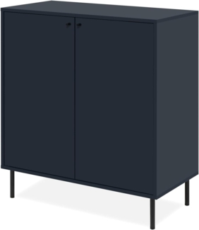 Kommode Barina in blau 80 x 90 cm