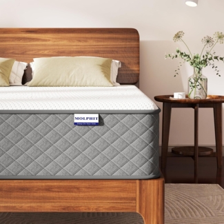 MOLPHIT Matratze 160x200, Höhe 25cm mit Oeko-TEX Zertifiziert, Härtegrad H3 und H4, 7 Zonen Taschenfederkernmatratze mit Komfortschaum, Gewebe mit weicher, Langlebig & Hautfreundlich, 160 x 200 x 25 cm