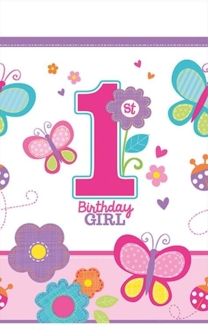 Sweet Birthday Girl Kunststoff Tischdecke 137x259 cm
