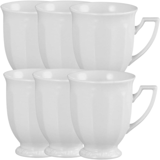 Rosenthal Becher Maria Weiss Becher mit Henkel Set 0,3 l 6tlg, Porzellan