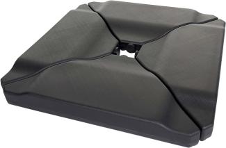 Schirmständer HWC-A40, Ampelschirmständer Marktschirmständer für Bodenkreuz, 80kg