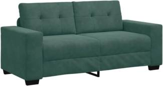 vidaXL Zweisitzer-Sofa Dunkelgrün 140 cm Samt 4105124