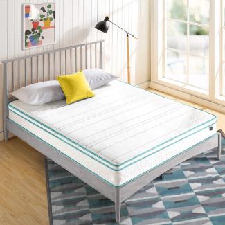 Zinus 20. 3CM Mint Green Memory Foam Hybrid Spring Mattress, Weiß, 180 x 200 x 20,3 cm