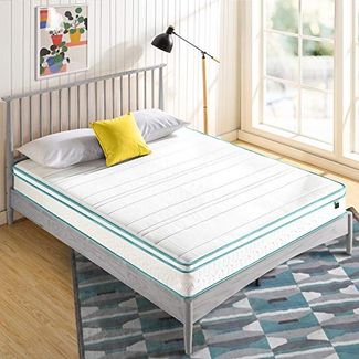 Zinus 20. 3CM Mint Green Memory Foam Hybrid Spring Mattress, Weiß, 180 x 200 x 20,3 cm