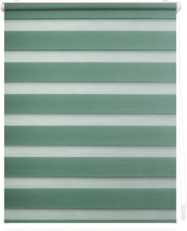 Lichtblick Doppelrollo Kopenhagen Salbei modernes Duo Rollo; Klemm- und schraubbar; Lichtdurchlässig und blickdicht (LxB), 150,0 cm, 60,0 cm