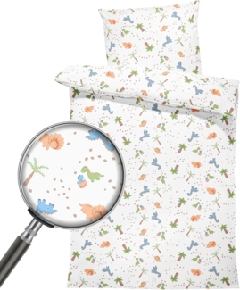 Kinderbettwäsche Baby Bettwäsche 90x120 cm aus Baumwolle - Kinder Set von Duvet Cover 90x120 und Kissenbezug 40x60 cm Junge und mädchen babybettwäsche bettbezug für Kleinkind Oeko-Tex