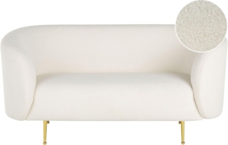 2-Sitzer Sofa Bouclé weiß LOEN