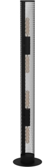 Eglo 43537 Stehleuchte REDCLIFFE Stahl schwarz E27 4X40W H:135,5cm Ø:12cm mit Fußtrittschalter