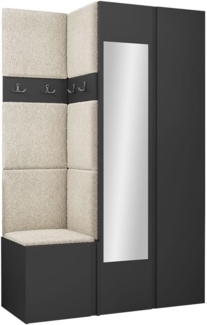 Garderoben-Set Monati XXVI (Farbe: Graphit, Abriamo 03)