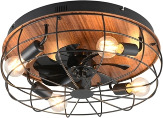 lightling Deckenleuchte Trutti, Ventilator, 3 Stufen, Fernbedienung, Timer, getrennt schaltbar