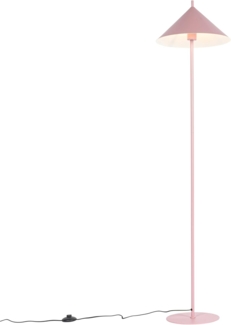 Qazqa Stehlampe Triangolo, ohne Leuchtmittel, E27, Rosa, Design, Stahl, 1-flammig