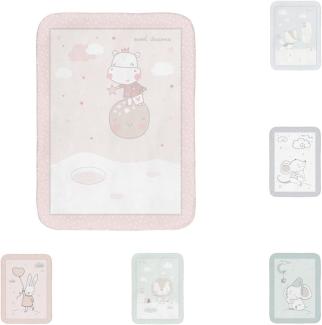 Kikkaboo Babydecke Super Soft 110 x 140 cm kuschelige Babydecke aus Fleece pink