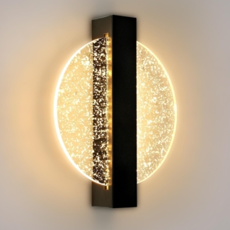 Comely Wandleuchte Innen LED, 12W 1500LM Rund LED Wandlampe Warmes Weiß 3000K, Wandleuchte Innen Modern, Wandbeleuchtung Innen für Wohnzimmer, Schlafzimmer, Treppenhaus, Flur