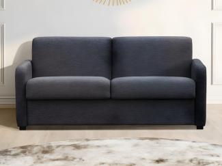 Schlafsofa mit Matratze 3-Sitzer TOMAKA - Stoff - Anthrazit