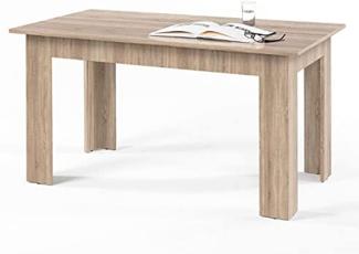 Stella Trading Esstisch Admiral, Holz, Korpus Und Front: Sonoma Nachbildung, 140 x 75 x 80 cm