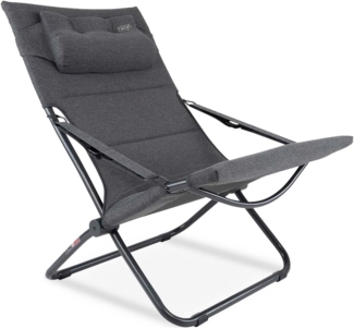 Crespo Stuhl Lounger Tex-Supreme, Alu, Grau