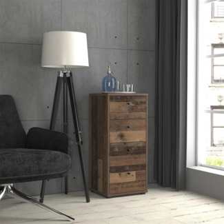 Kommode >Tembi< in Old Wood Vintage - 38,6x85,5x34,8cm (BxHxT)