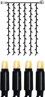 System LED "LED Eisregen-Lichterkette 1x2m" 102 LED´s, warmweiß, IP44