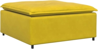 vidaXL Modulares Sofa Fußhocker-Modul Gelb 100x100x48 cm 4104495