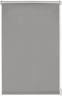 GARDINIA EASYFIX Rollo mit Thermo-Rückseite zum Klemmen oder Kleben, Verdunklungsrollo ohne Bohren, Hitzeschutz, Energiesparend, Grau, 100x150 (BxH)