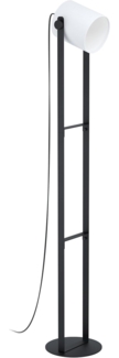 Eglo 43429 Stehleuchte HORNWOOD 1 weiß, schwarz L:21,5 H:139,5cm mit Kabelschalter