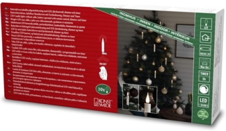 Konstsmide LED-Weihnachtsbaumkette kabellos 10er (1912-210)