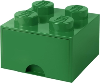 Lego 'Storage Brick 4' Aufbewahrungsbox grün mit 1 Schublade