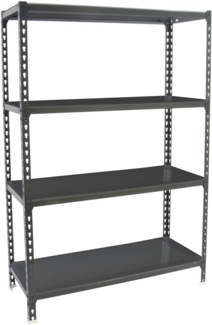 Simonrack Schwerlastregal, Lagerregal, 150 x 110 x 40 cm, Metallregal, Kellerregal, Biegestelle 200 kg, 4 Fachböden, Antracite - Simonclick