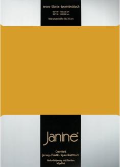 Janine Jersey Elastic Spannbetttuch|140x200 cm - 160x220 cm| honiggold