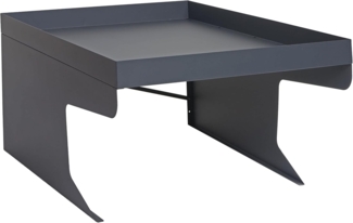 Mendler 'HWC-G60 XL' Mähroboter-Garage mit Pflanzkasten, Metall, 47 x 70 x 100 cm, Anthrazit
