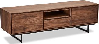 Tokyo TV-Tisch mit 2 Türen - 160 cm breit - Amerikanische Walnuss