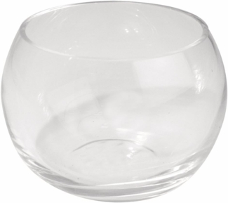 Glas-Gefäß rund, Höhe: 8cm, Öffnung: ø 8,5cm