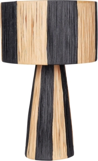 Tischleuchte WELMEL Geflecht Schwarz