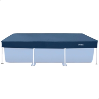 Intex | Rectangular Pool Cover | Poolabdeckplane - 260 x 160 cm | idealer Schutz für Rectangular Frame Pool