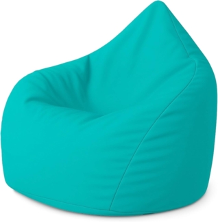 PATCH HOME Patchhome Sitzsack Tropfenform - Türkis für In & Outdoor XL 300 Liter - mit Styropor Füllung in 25 versch. Farben und 3 Größen