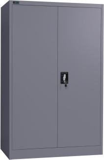 Makika Aktenschrank / Büroschrank abschließbar 40x90x140cm in Anthrazit