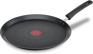 Tefal G25939 Unlimited On Crêpepfanne | 28 cm | mit kratzfester Titanium Antihaft-Beschichtung | Thermo-Signal | PFOA-frei | geeignet für alle Herdarten, auch für Induktionsherde | schwarz