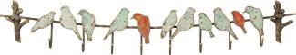 Kare Bird Party Wandgarderobenleiste im absoluten Vintage-Style, Metall, Braun, (H/B/T) 19 x 102 x 6 cm