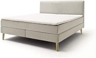 Boxspringbett Greta - Stoff Beige H2&H3 160x200 cm