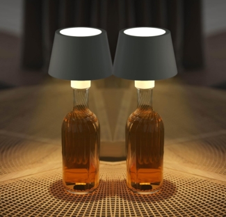 Northpoint LED Außen-Tischleuchte Flaschenlampe mit Touchsensor & Akku Dimmbar