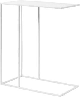 Blomus Beistelltisch Fera, Sofatisch, Beistell Tisch, Stahl pulverbeschichtet, White, 80 x 85 x 35 cm, 66199