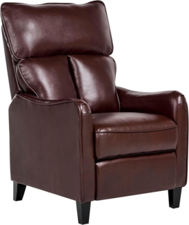 Sessel Kunstleder braun verstellbar ROYSTON